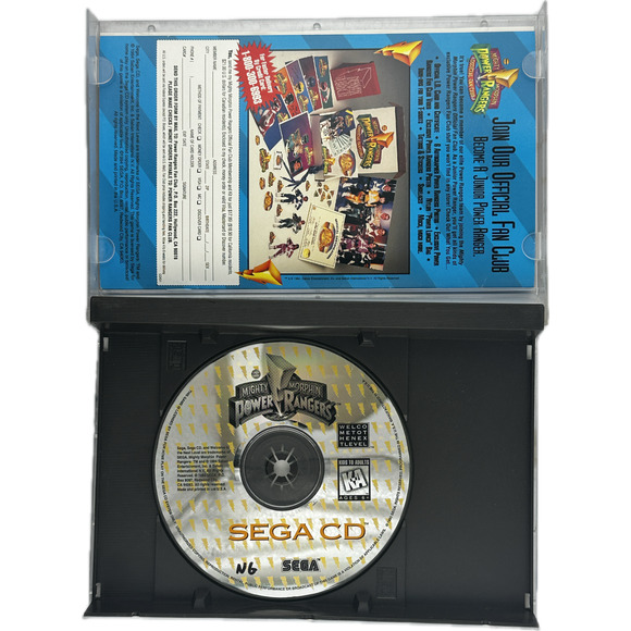 Mighty Morphin Power Rangers Sega CD 1995 CIB w Registration Card - Picture 4 of 16